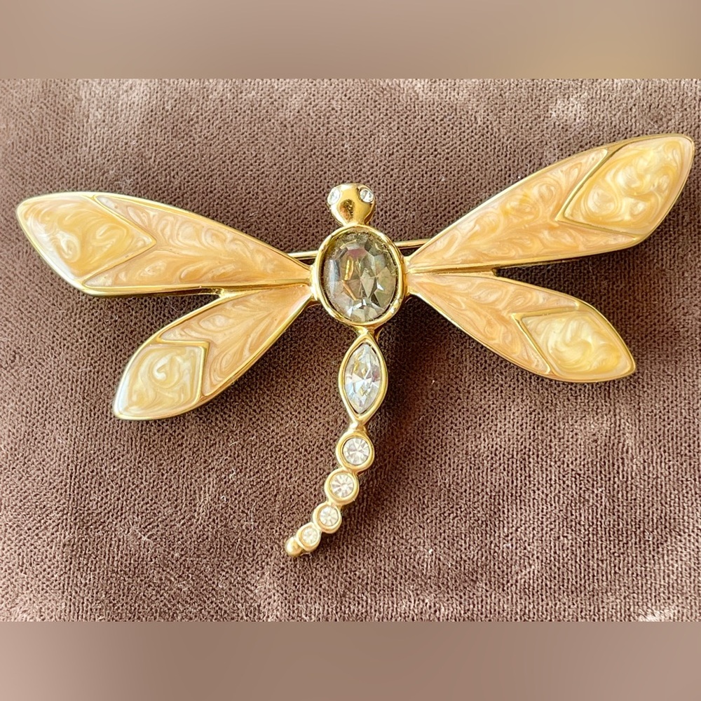 Vintage Kenneth Jay Lane for Avon Dragonfly Brooch